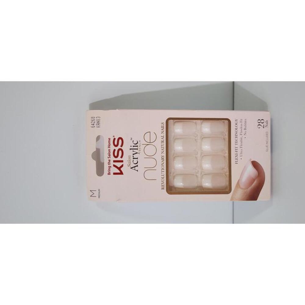 Kiss Salon Acrylic Nude Nails - Medium Length - 28 Count - Picture 1 of 2